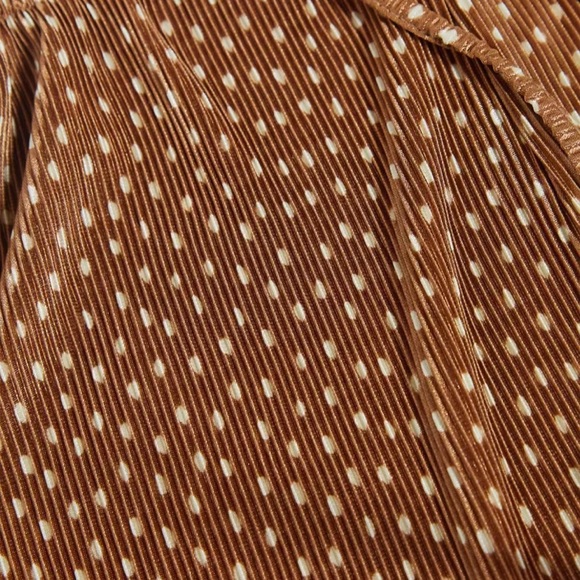 Pull&Bear Brown Polka Dot Romper - Picture 4 of 5